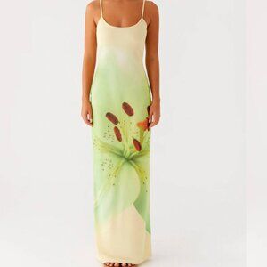 Peppermayo Exclusive - Bad News Mesh Maxi Dress - Yellow Lily